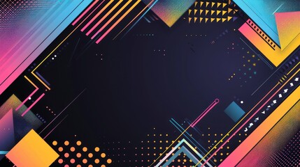 Abstract Geometric Background with Vibrant Colors.