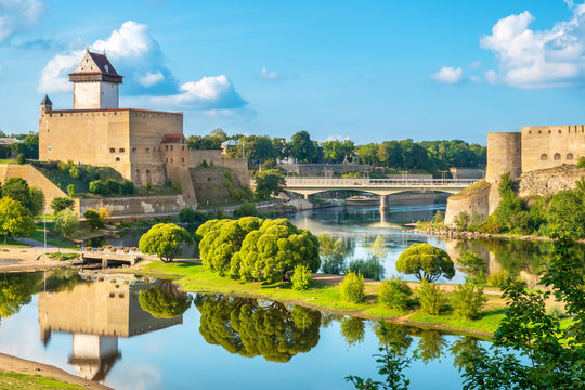 Two Fortresses. Narva, Estonia