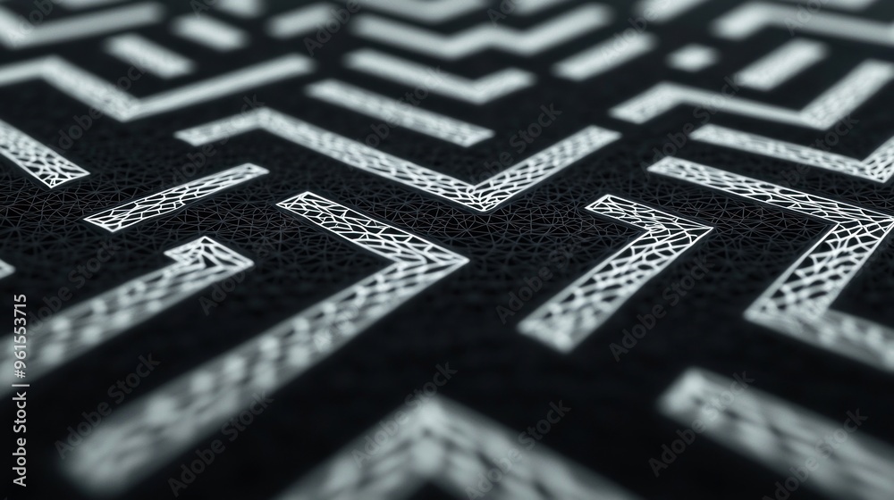 Poster abstract geometric pattern.