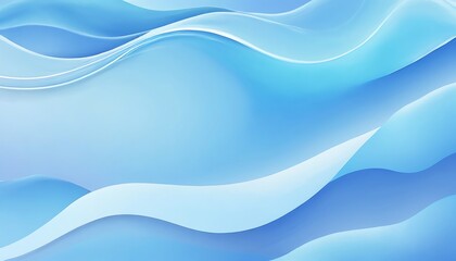Obraz premium Abstract Flowing Water in Soft Blue Tones