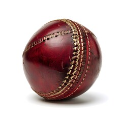 cricket ball in isolated white background