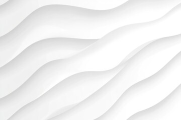 Obraz premium A smooth white canvas features gentle wavy lines, creating an elegant, minimalist texture ideal for backgrounds in digital or print design projects