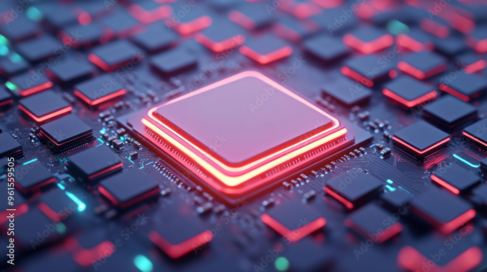 Poster red circuit board.