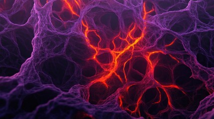 Abstract Lava Network.