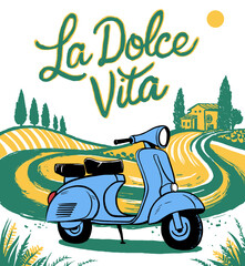 La Dolce Vita Illustration, Italty