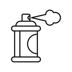 spray paint line icon with white background vector stock illustration