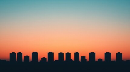 Obraz premium Cityscape Sunset.