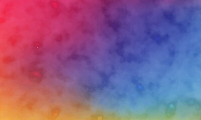 Watercolor Gradient mesh abstract blur texture background with paste, red, pink, yellow, blue color