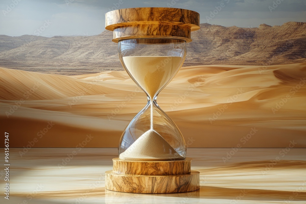 Poster Temporal Mirage, Hourglass