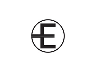 Letter E logo, e initial vector logo, E logo minimalist design, corporate trendy logo