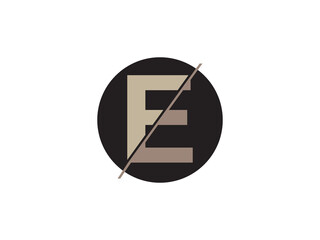 Letter E logo, e initial vector logo, E logo minimalist design, corporate trendy logo