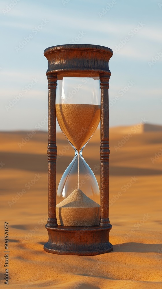 Poster Temporal Mirage, Hourglass