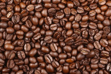 Fototapeta premium Close Up of Roasted Coffee Beans