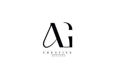 AG GA A G abstract vector logo monogram template