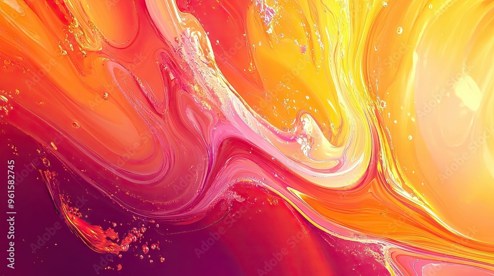 Poster abstract background with moving colors and fluid patterns, creating a dynamic and eye-catching effec