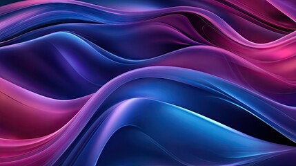 Fototapeta premium Abstract dynamic wave design with sleek curves and gradients, creating a modern and engaging visual effect for tech and creative projects.