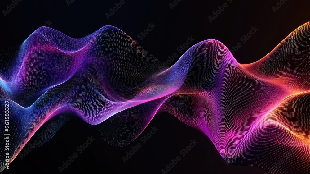 Poster abstract modern wave background with energetic lines and smooth transitions, offering a sophisticate