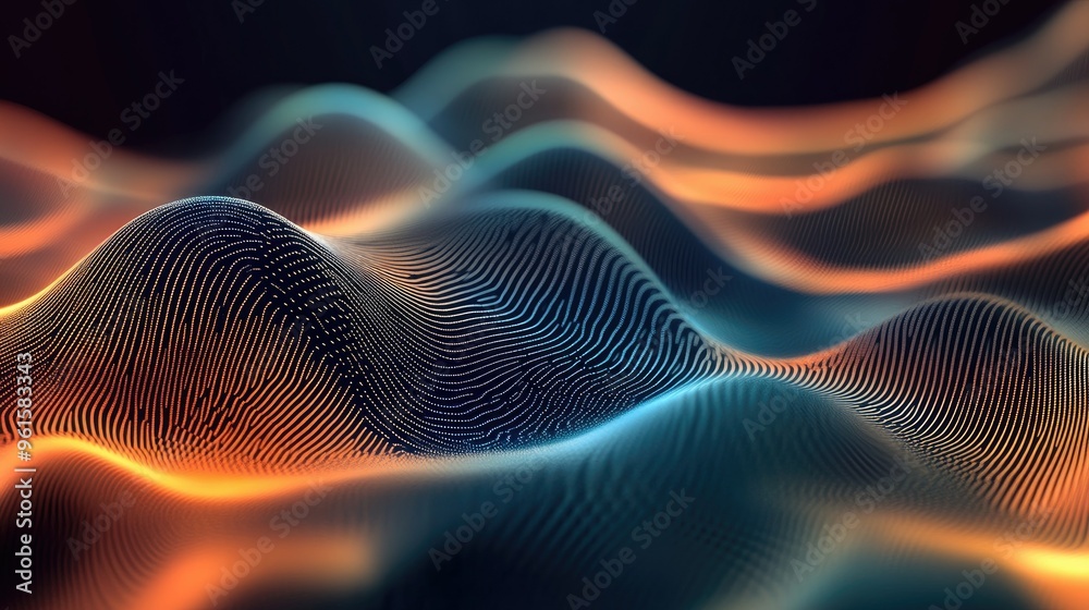 Poster abstract modern wave background with energetic lines and smooth transitions, offering a sophisticate