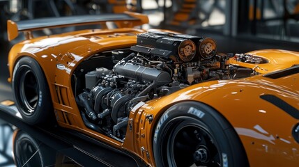 Fototapeta premium Engine mapping for optimal power delivery in touge racing