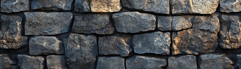 Fototapeta premium Rough Stone Wall Texture Background