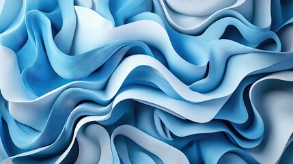Fototapeta premium Complex 3D abstract background featuring interwoven shapes and textures, creating a visually rich and detailed design. Perfect for artistic visuals. -
