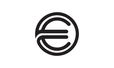 Letter E logo, , e initial vector logo, E logo minimalist design, corporate trendy logo