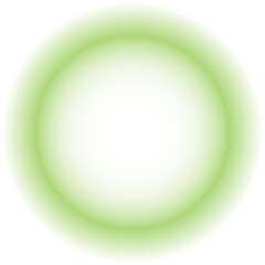 Abstract green shining bokeh isolated on transparent background