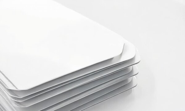 Isolated white folder on white background, Video