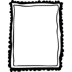 Obraz premium Aesthetic handdrawn frame