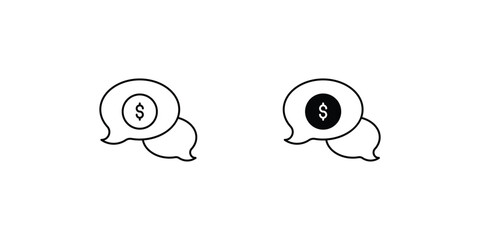 get quotes set icon with white background vector stock illustration