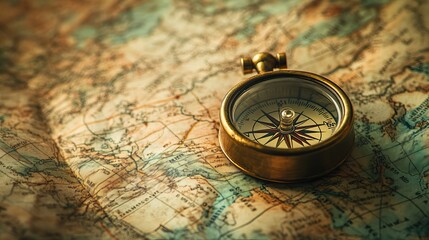 Pinpointing your location on a map with directions. This image represents adventure, exploration, and finding your way.