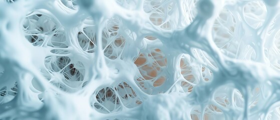  A close-up of a white object with numerous holes in its center