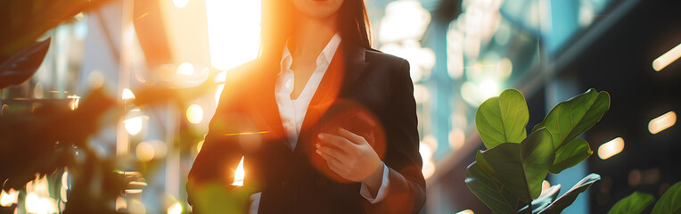 Silhouette of a person clapping in the sunlight with a blurred with boke in the background