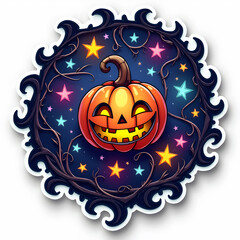 Fototapeta premium halloween pumpkin jack o lantern