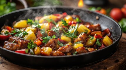 pork with pineapples