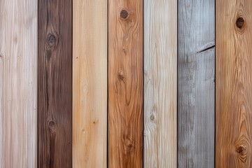 Obraz premium Close-up of wood grain patterns with different tones and textures, wood grain patterns, nature-inspired minimalism