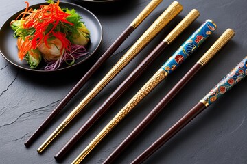 Elegant Luxury Decorative Chopsticks for Contemporary Dining Experience