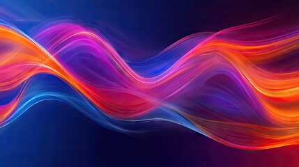 Vibrant modern wave background featuring fluid, dynamic lines and energetic motion, ideal for adding a contemporary touch to digital media