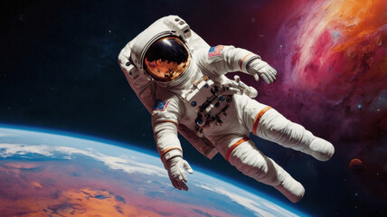 Fototapeta premium astronaut in space