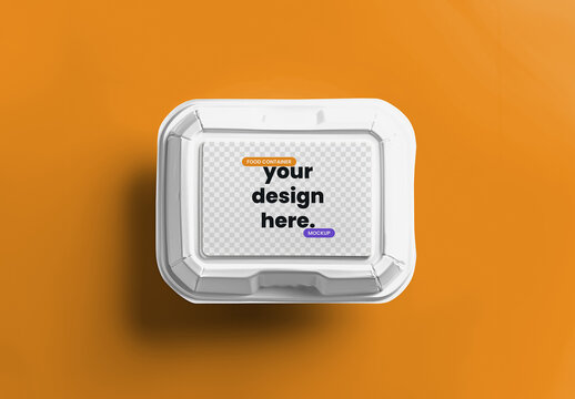 Fast Food Container Mockup for Custom Design and Branding with Generative AI