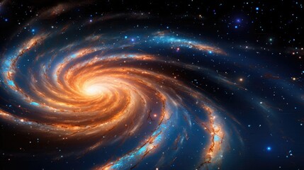 A stunning cosmic swirl of color and light, this galaxy image is a breathtaking reminder of the vastness and beauty of the universe.