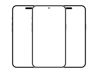 Phone Frame Three Fronts