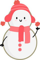 Christmas Snowman Illustration