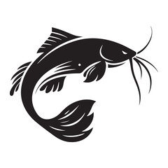 Modern Catfish Vector Icon for Branding