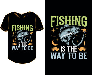 Fishing t-shirt design