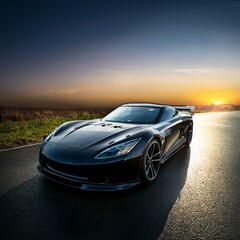 Fototapeta premium A sporty supercar