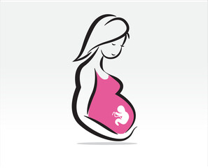 stock A46amother care pregnancy logo for medical service