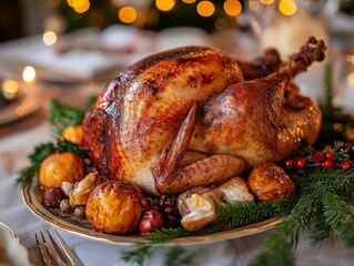family opens Christmas presents near the tree, photo