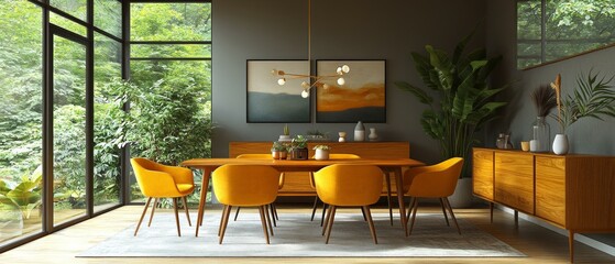 Modern Scandinavian Living Room, Minimalist Design