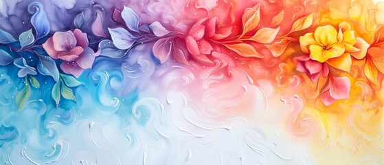 Fototapeta premium exterior, a flower; interior, a rainbow-hued bloom